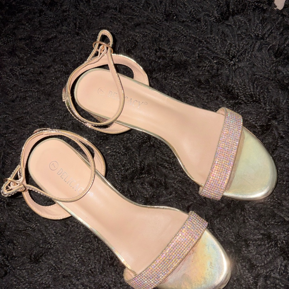 Delicacy Kids' Gold Iridescent Dress Shoes